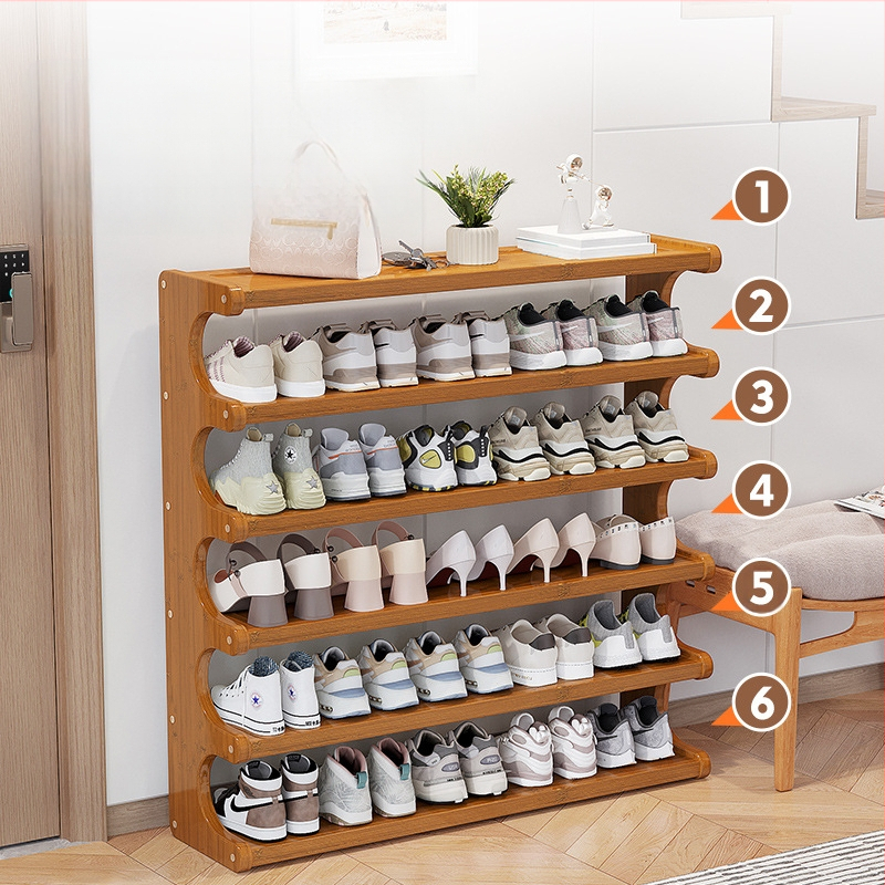 Beltéri cipőállvány, többemeletes, különleges formájú, bejárati tárolásra, modell UXXJ, anyag Nanzhu + sűrű lemez, stílus könnyű luxus, nagy kapacitás