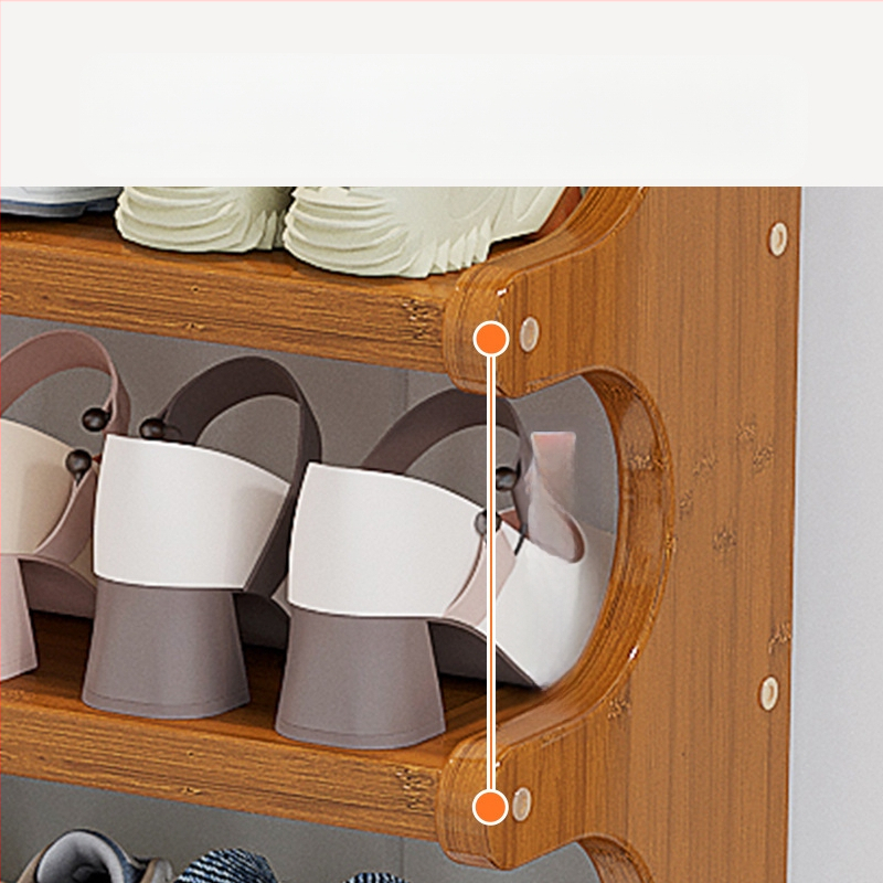 Beltéri cipőállvány, többemeletes, különleges formájú, bejárati tárolásra, modell UXXJ, anyag Nanzhu + sűrű lemez, stílus könnyű luxus, nagy kapacitás