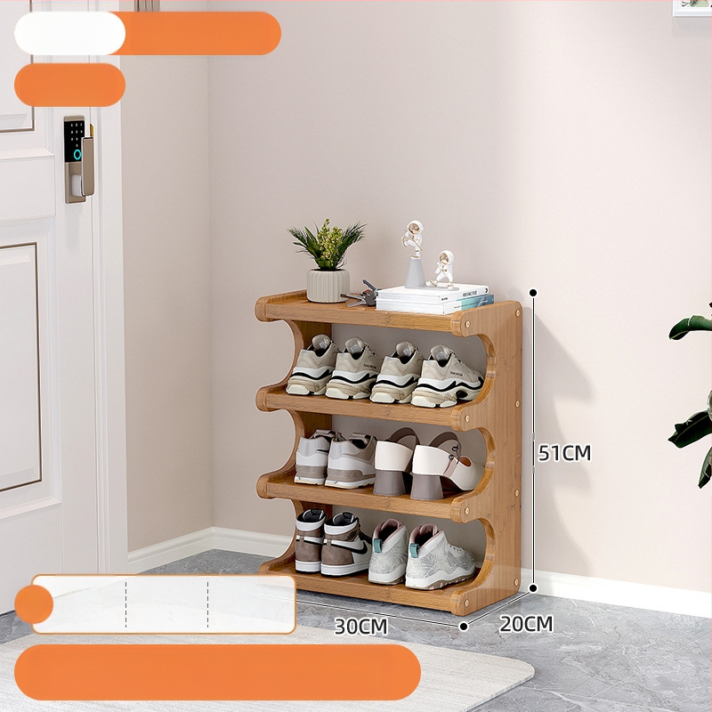 Beltéri cipőállvány, többemeletes, különleges formájú, bejárati tárolásra, modell UXXJ, anyag Nanzhu + sűrű lemez, stílus könnyű luxus, nagy kapacitás