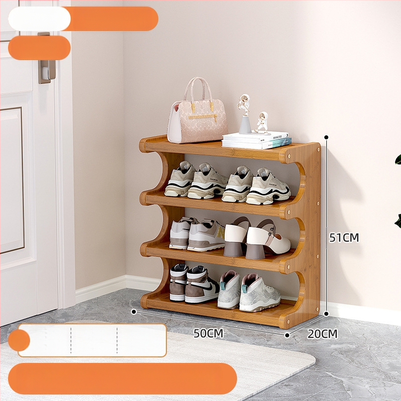 Beltéri cipőállvány, többemeletes, különleges formájú, bejárati tárolásra, modell UXXJ, anyag Nanzhu + sűrű lemez, stílus könnyű luxus, nagy kapacitás