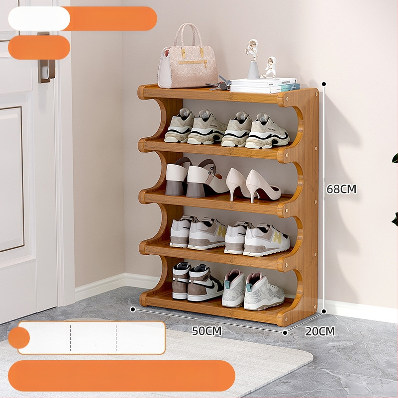 Beltéri cipőállvány, többemeletes, különleges formájú, bejárati tárolásra, modell UXXJ, anyag Nanzhu + sűrű lemez, stílus könnyű luxus, nagy kapacitás