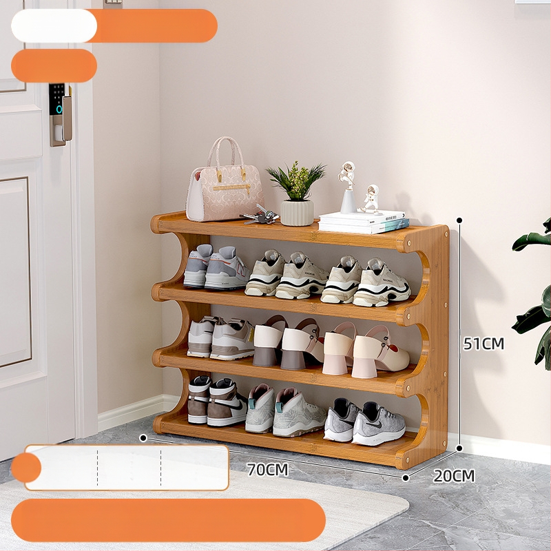 Beltéri cipőállvány, többemeletes, különleges formájú, bejárati tárolásra, modell UXXJ, anyag Nanzhu + sűrű lemez, stílus könnyű luxus, nagy kapacitás