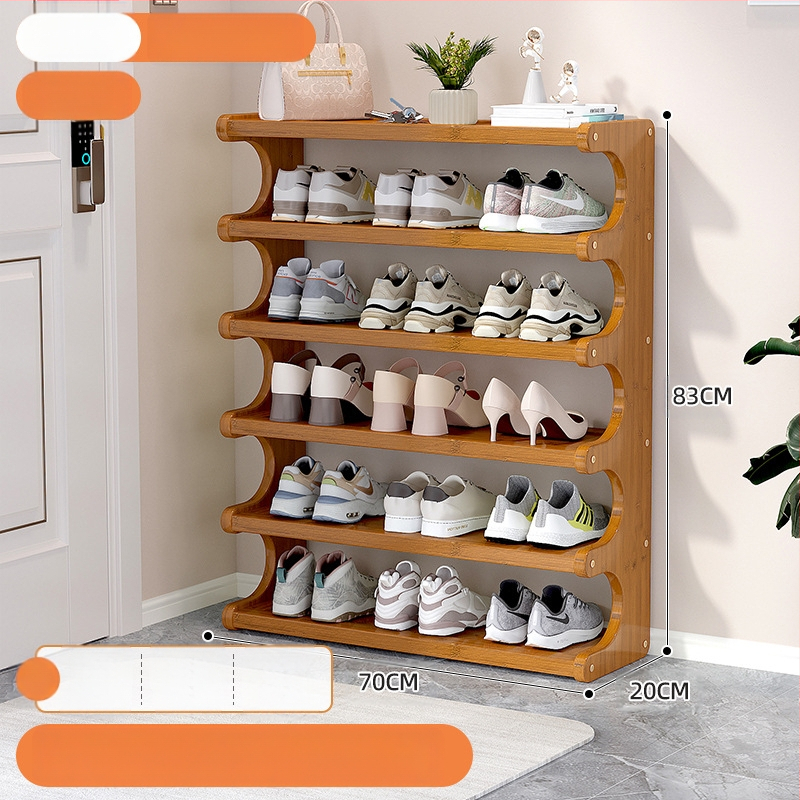 Beltéri cipőállvány, többemeletes, különleges formájú, bejárati tárolásra, modell UXXJ, anyag Nanzhu + sűrű lemez, stílus könnyű luxus, nagy kapacitás