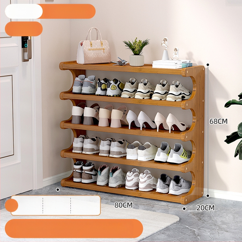 Beltéri cipőállvány, többemeletes, különleges formájú, bejárati tárolásra, modell UXXJ, anyag Nanzhu + sűrű lemez, stílus könnyű luxus, nagy kapacitás