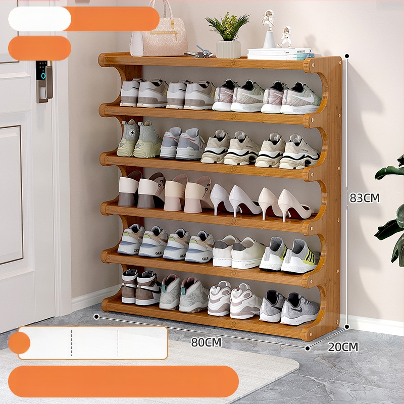 Beltéri cipőállvány, többemeletes, különleges formájú, bejárati tárolásra, modell UXXJ, anyag Nanzhu + sűrű lemez, stílus könnyű luxus, nagy kapacitás