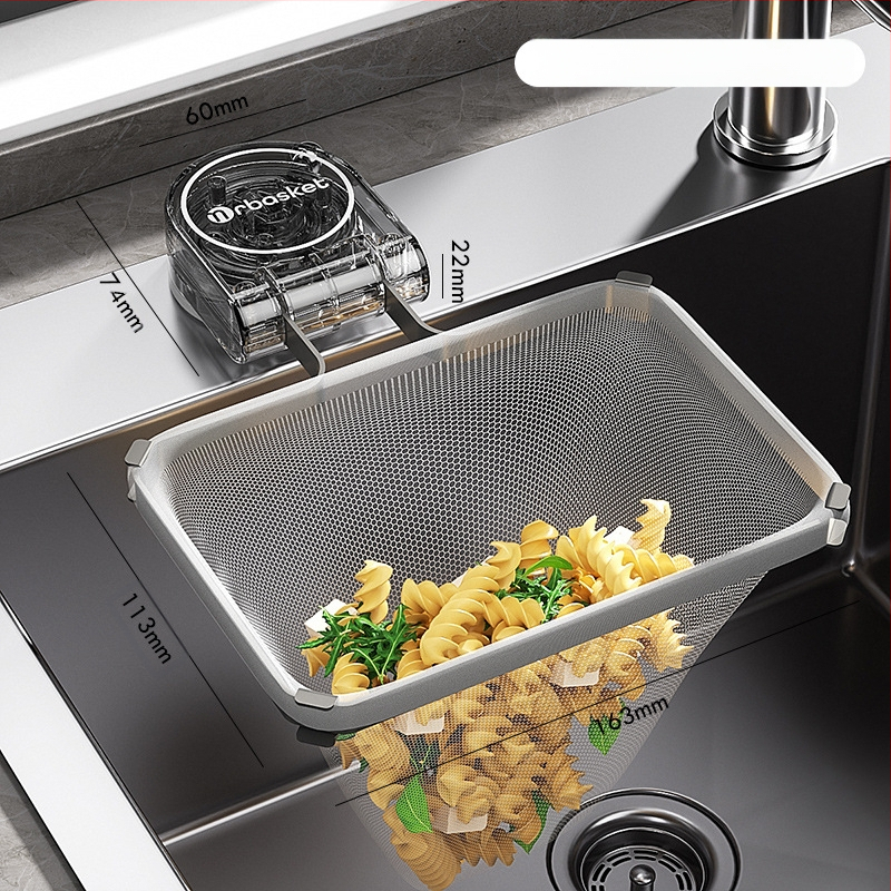 Filtru pentru chiuveta de bucătărie cu ventuză (Material plastic; Logo gravat cu laser; Stil simplu; Ambalaj: cutie cadou; Calitate de primă clasă)
