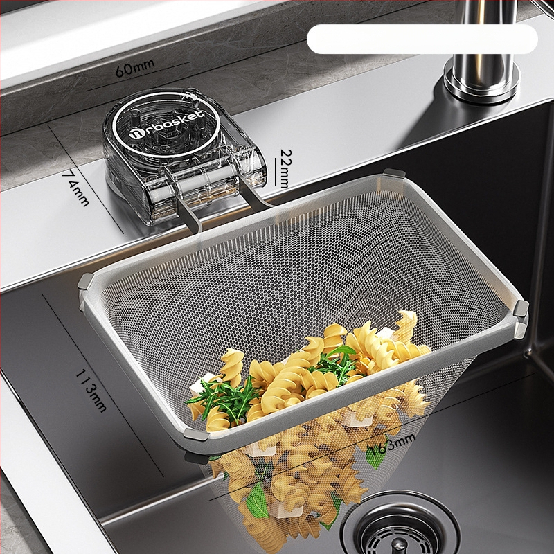 Filtru pentru chiuveta de bucătărie cu ventuză (Material plastic; Logo gravat cu laser; Stil simplu; Ambalaj: cutie cadou; Calitate de primă clasă)