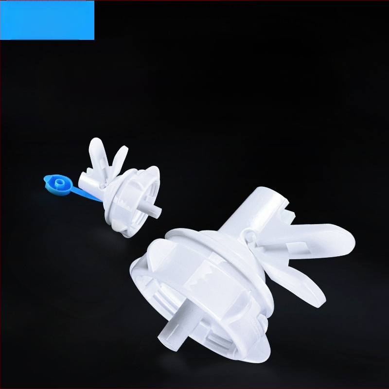 Naju čiaupas vandens buteliams su dulkių kamšteliu, maisto kokybės plastikas, šiuolaikiškas minimalistinis dizainas