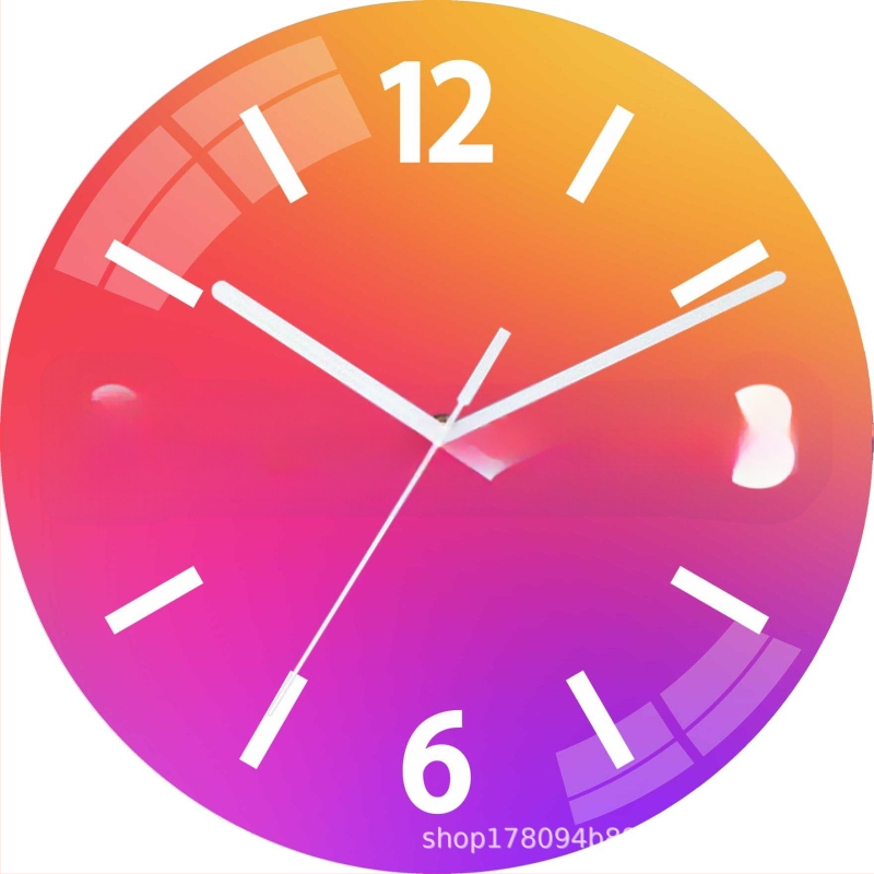 Ceas de perete cu mișcare sweep pe secundă | Star Time model 03, alimentat cu baterie