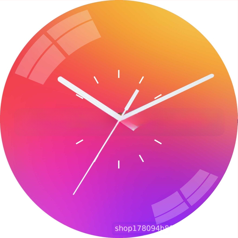 Ceas de perete cu mișcare sweep pe secundă | Star Time model 03, alimentat cu baterie