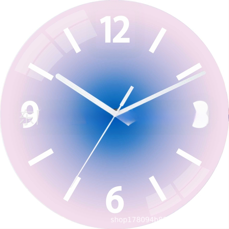 Ceas de perete cu mișcare sweep pe secundă | Star Time model 03, alimentat cu baterie