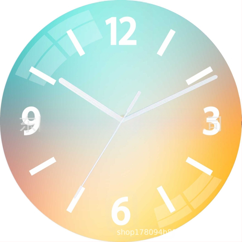 Ceas de perete cu mișcare sweep pe secundă | Star Time model 03, alimentat cu baterie