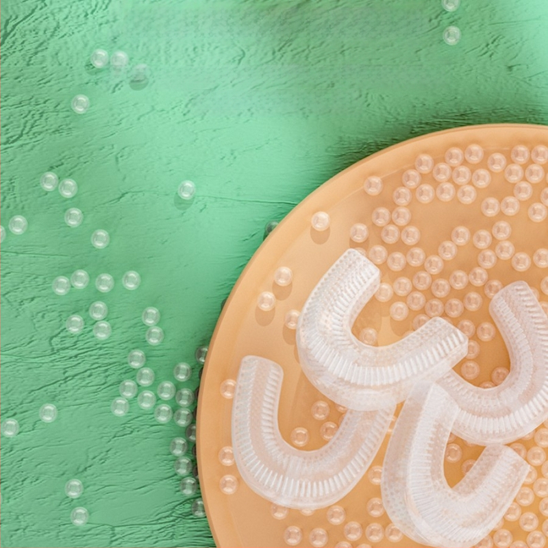 Електрическа четка за зъби с U-образна форма за деца, модел 6856, меки четина