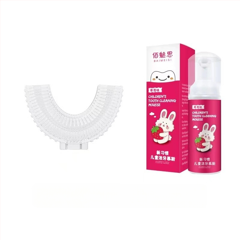 Електрическа четка за зъби с U-образна форма за деца, модел 6856, меки четина