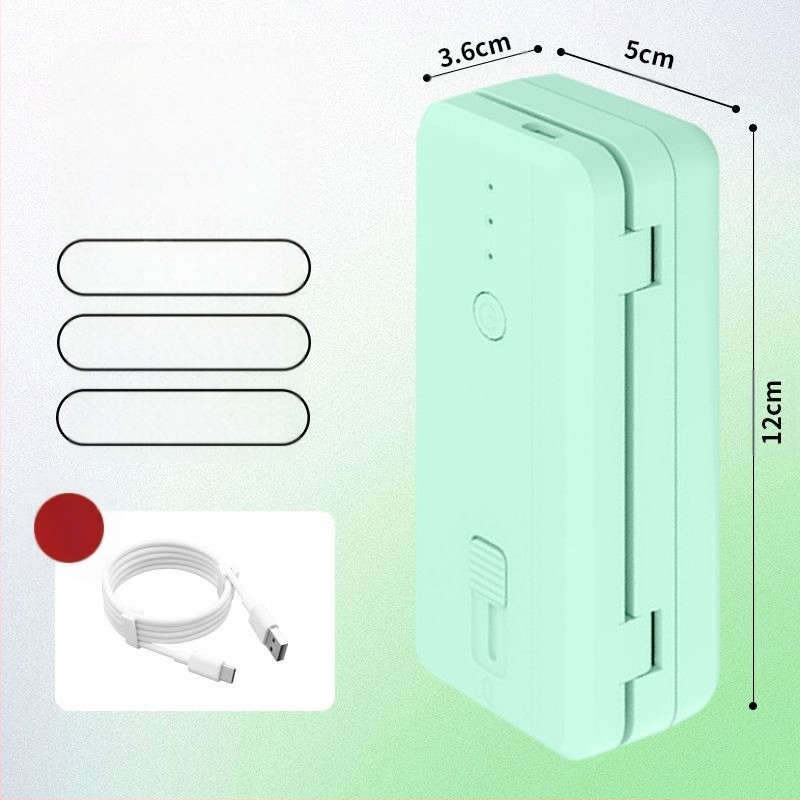 Prijenosni uređaj za zatvaranje paketa hrane, ABS plastika kućište, težina 170 g, kapacitet 1001-1500 ml, Model: Devet generacija, Prilagodljiv