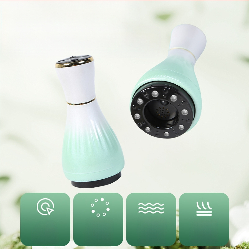 Elektriline gua sha massaažiseade koos kausikuppidega ja mooksibustiooniga (USB toitmine, nupu kontroll, mudel MK-A, temperatuurivahemik 0–48°C, ABS)