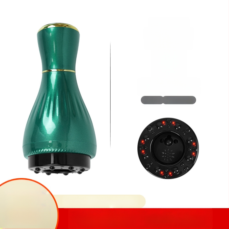 Elektriline gua sha massaažiseade koos kausikuppidega ja mooksibustiooniga (USB toitmine, nupu kontroll, mudel MK-A, temperatuurivahemik 0–48°C, ABS)