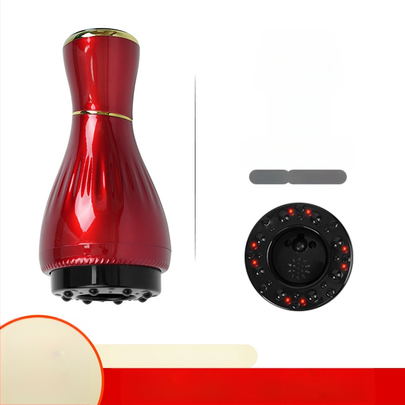 Elektriline gua sha massaažiseade koos kausikuppidega ja mooksibustiooniga (USB toitmine, nupu kontroll, mudel MK-A, temperatuurivahemik 0–48°C, ABS)