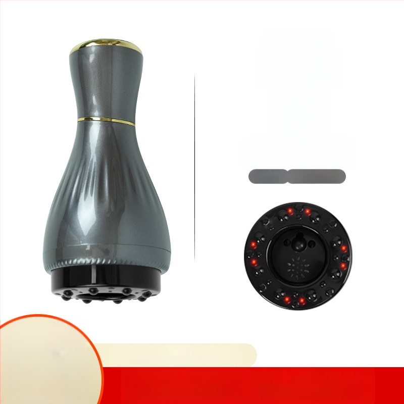 Elektriline gua sha massaažiseade koos kausikuppidega ja mooksibustiooniga (USB toitmine, nupu kontroll, mudel MK-A, temperatuurivahemik 0–48°C, ABS)