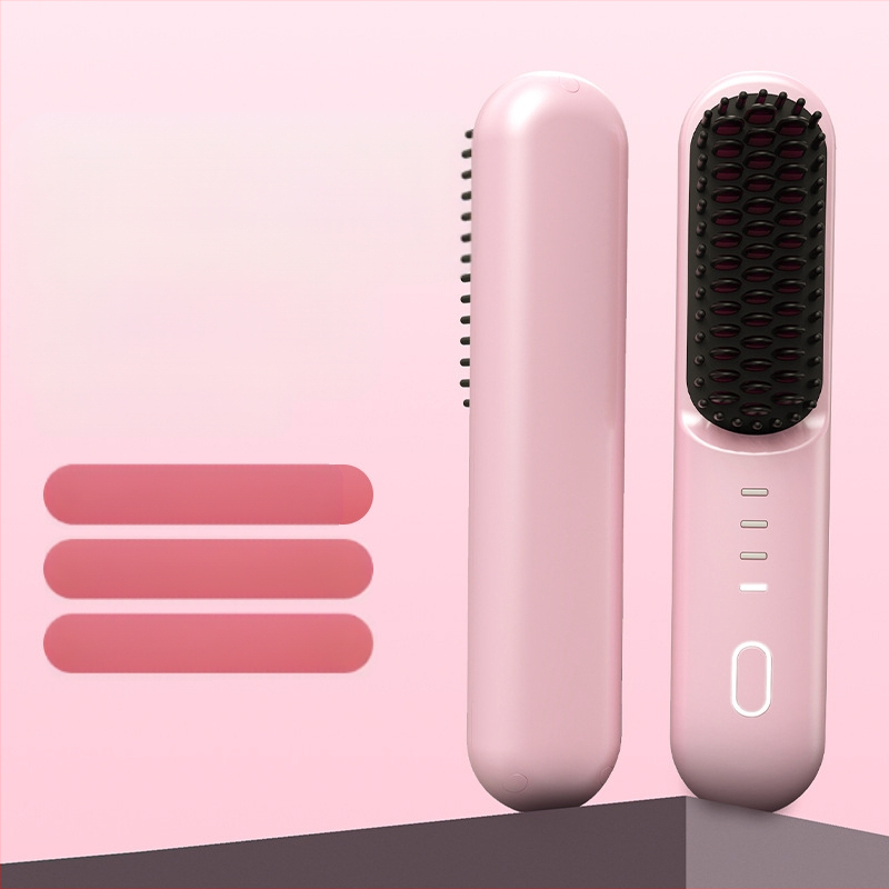 Bežični češanj za ravnanje i kovrčanje kose s negativnim ionima, keramička grijaća ploča 31 mm+, 4 razine kontrole temperature