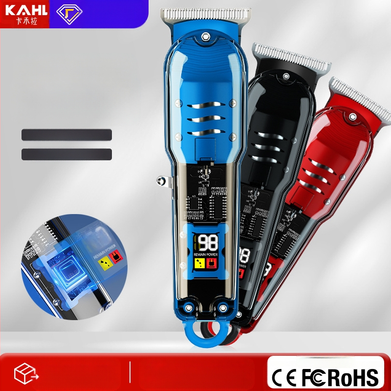 Clip profesional de tuns păr pentru salon — lamă din oțel inoxidabil, detașabilă și lavabilă; alimentare duală (încărcare/priză); motor cu perii; baterie încorporată 800–1000 mAh; zgomot redus 36–45 dB