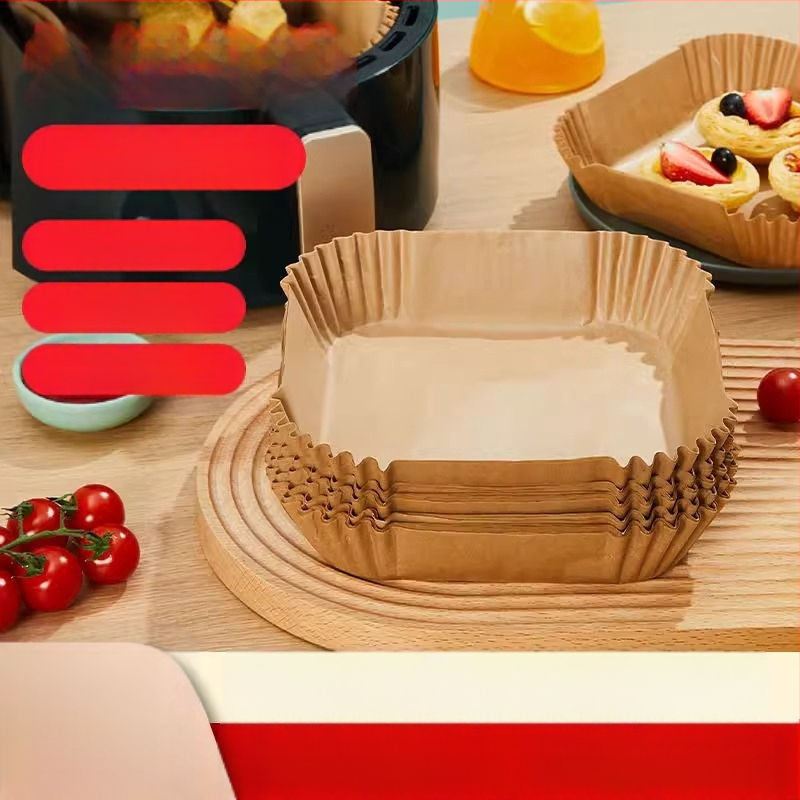 Élelmiszer-minőségű négyszögletes sütőpapír – kétoldalas szilikonpapír, olajat felszívó és magas hőmérsékletnek ellenálló sütőben való használatra