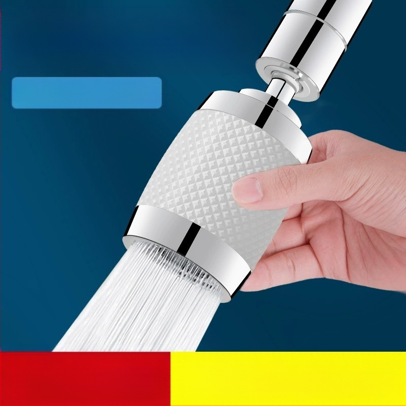 Virtuvės čiaupas – universalus išplėtėjas su pasukamuoju jungtimi, filtru ir apsauga nuo purslų; aliuminio lydinys; modelis 1; modernus minimalistinis dizainas