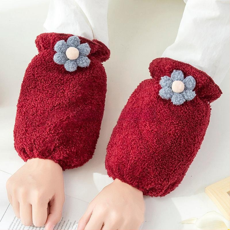 Oversleeves pentru femei, stil coreean, anti-murdărire, velur de iarnă, design original