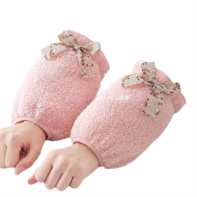 Oversleeves pentru femei, stil coreean, anti-murdărire, velur de iarnă, design original