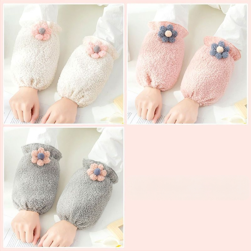 Oversleeves pentru femei, stil coreean, anti-murdărire, velur de iarnă, design original