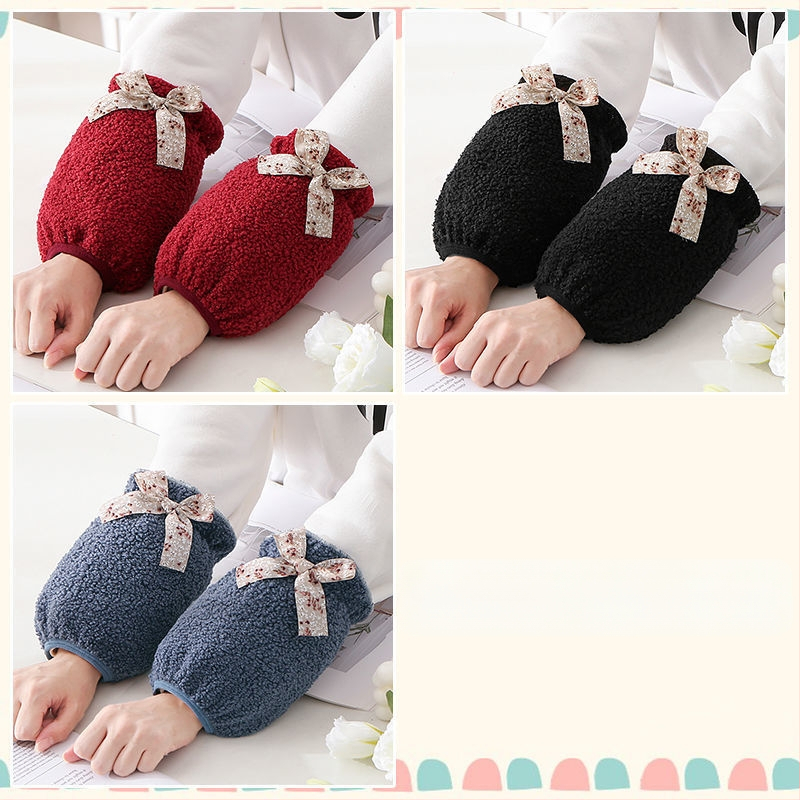 Oversleeves pentru femei, stil coreean, anti-murdărire, velur de iarnă, design original