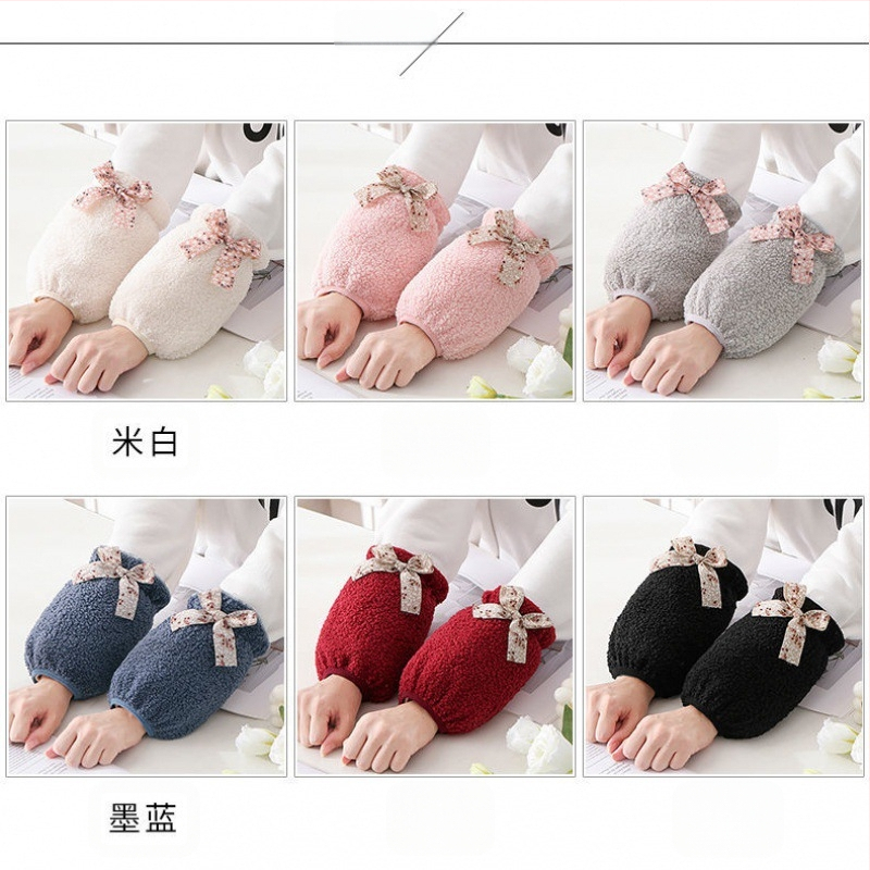 Oversleeves pentru femei, stil coreean, anti-murdărire, velur de iarnă, design original