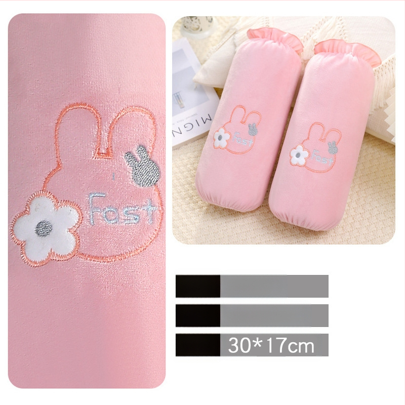 Manșete lungi din catifea cristal pentru treburi casnice, unisex, anti-murdărire, model solid, iarnă-toamnă