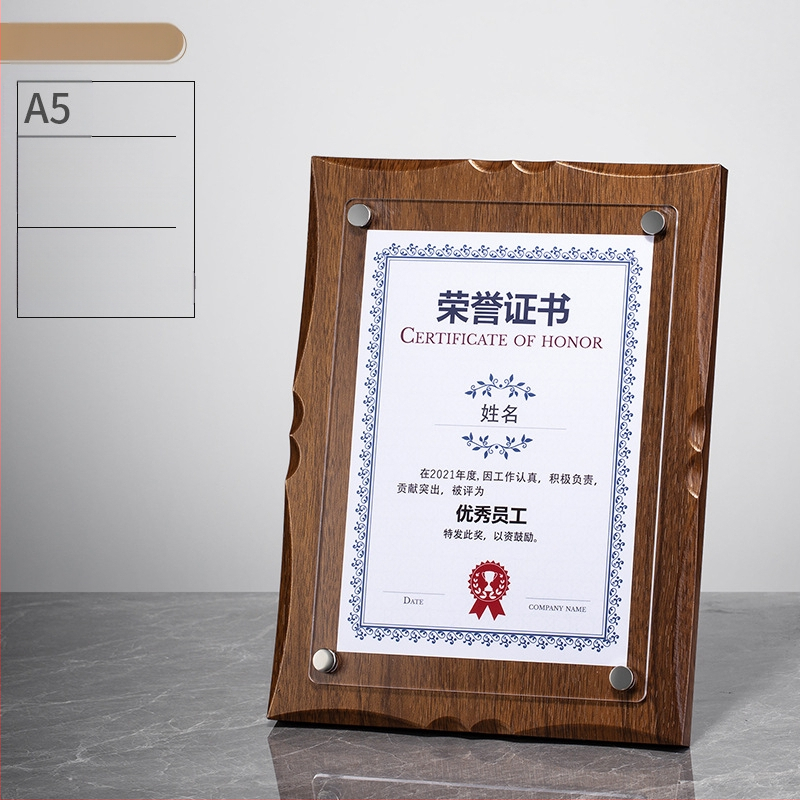 Placă din lemn pentru personalizarea medalelor cu logo, Scrisoare de autorizare a mărcii, Placă din acrilic cristal