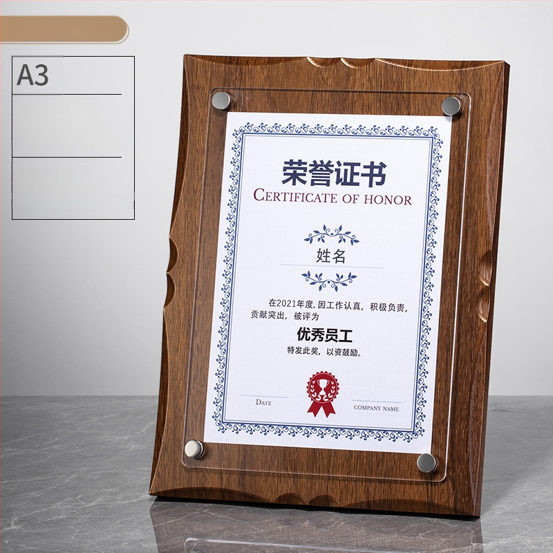 Placă din lemn pentru personalizarea medalelor cu logo, Scrisoare de autorizare a mărcii, Placă din acrilic cristal