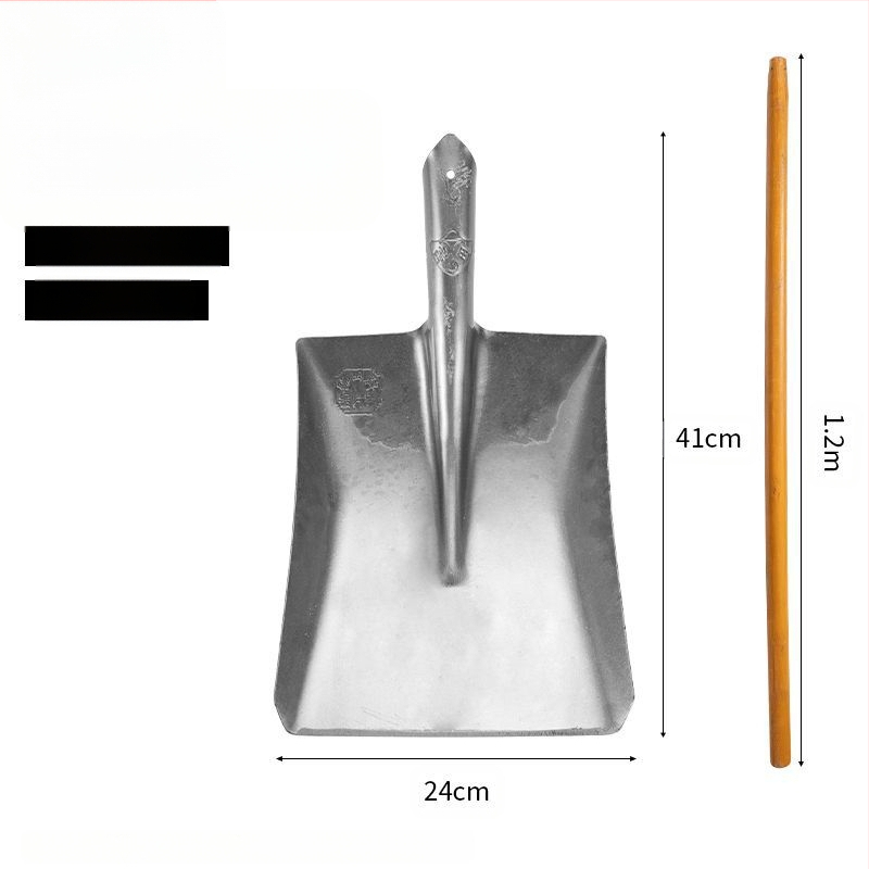 Tűzoltó ásó magas szénacél fejjel és fa nyéllel, bányászati felhasználásra — Golden Dragon