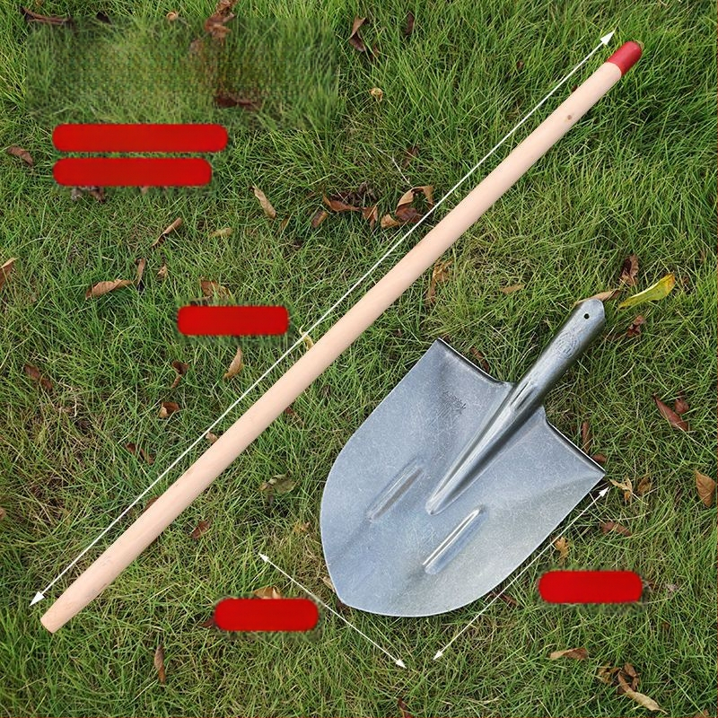 Tűzoltó ásó magas szénacél fejjel és fa nyéllel, bányászati felhasználásra — Golden Dragon