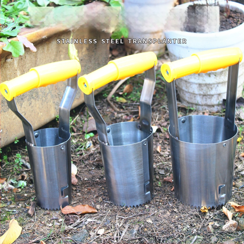 Transplantator din oțel inoxidabil pentru răsaduri – unealtă de grădină GRANPA/Old Pan, personalizabil