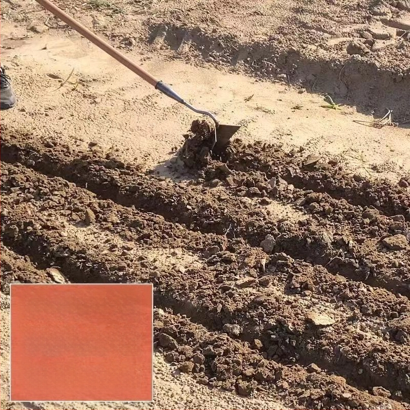 Háromszög kapálóvas kerthez – mangánacélból készült, kerti eszköz a sávok ásására és a talaj lazítására, márka Lan Jiaochen