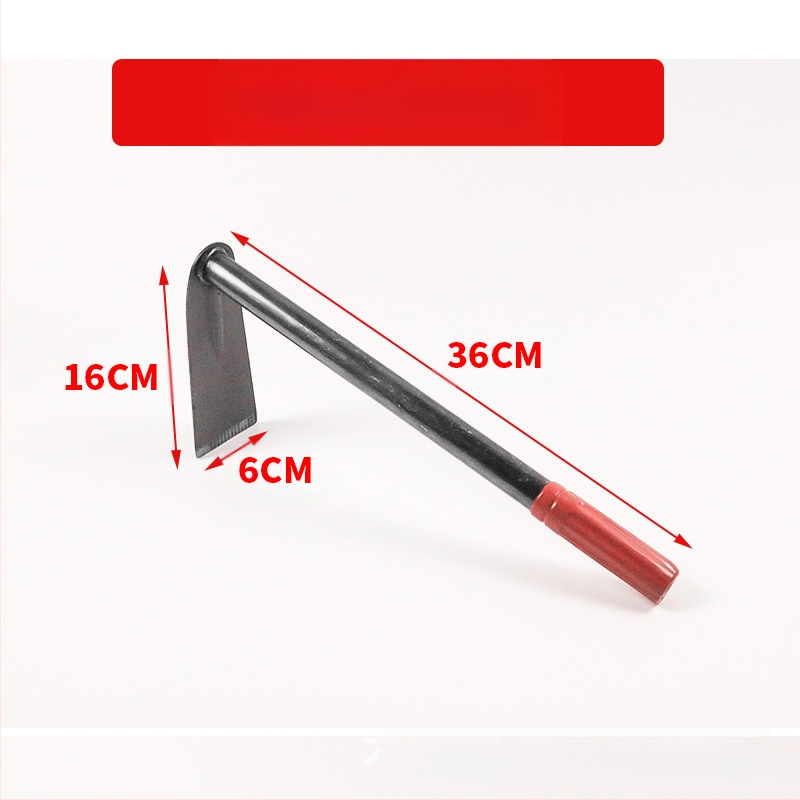  Lopată de grădină cu dublă utilizare, greblă cu trei dinți, vârf ascuțit; Wanxing marcă, bază din oțel, unelte de construcții