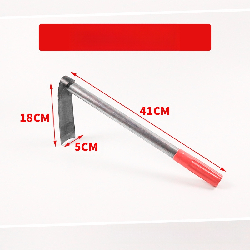  Lopată de grădină cu dublă utilizare, greblă cu trei dinți, vârf ascuțit; Wanxing marcă, bază din oțel, unelte de construcții