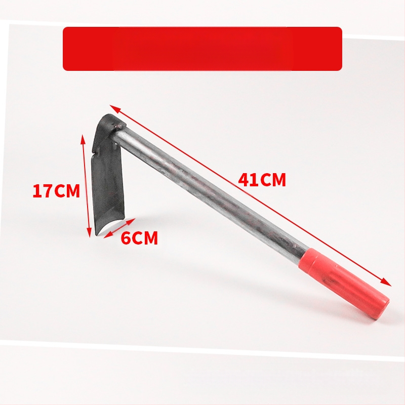  Lopată de grădină cu dublă utilizare, greblă cu trei dinți, vârf ascuțit; Wanxing marcă, bază din oțel, unelte de construcții