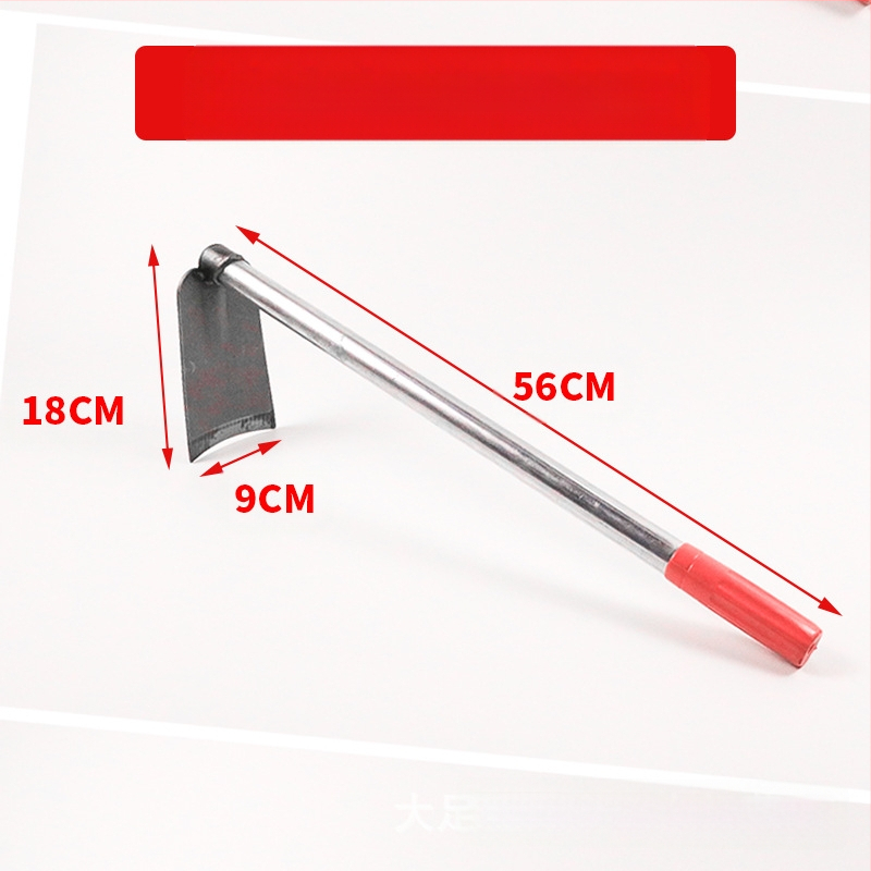  Lopată de grădină cu dublă utilizare, greblă cu trei dinți, vârf ascuțit; Wanxing marcă, bază din oțel, unelte de construcții