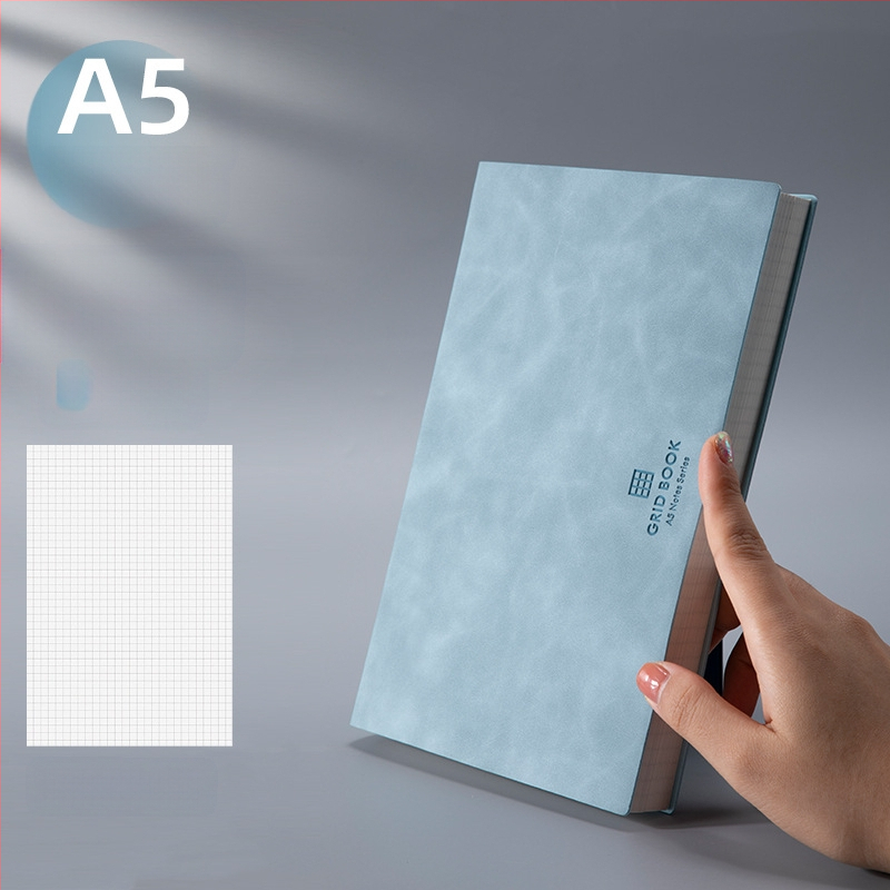 Bilježnica s mrežnim listovima; PU korica; žičano vezivanje; papir šume 100 gsm; 100 stranica