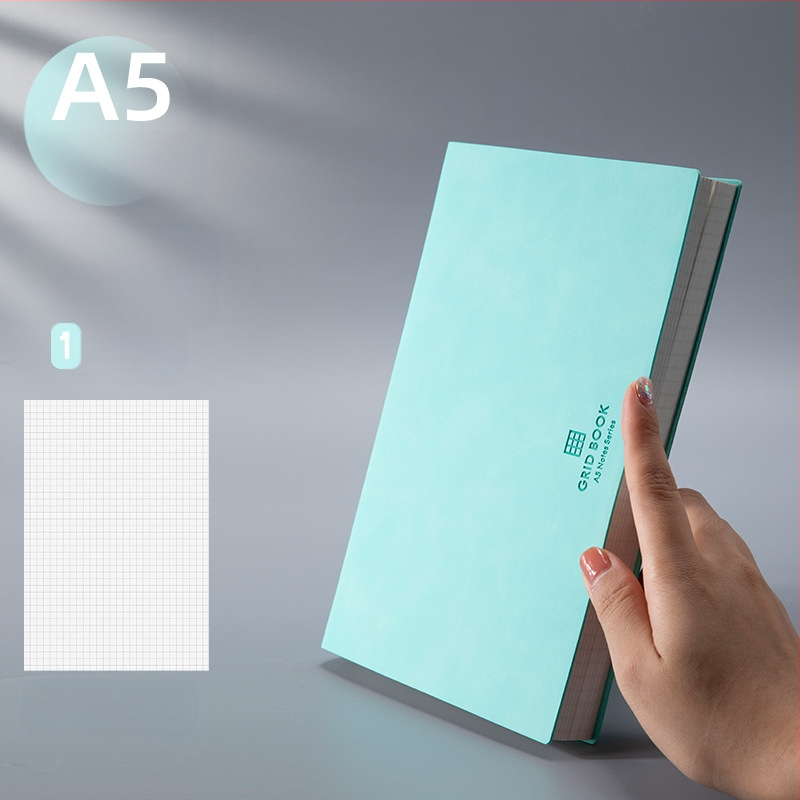 Bilježnica s mrežnim listovima; PU korica; žičano vezivanje; papir šume 100 gsm; 100 stranica