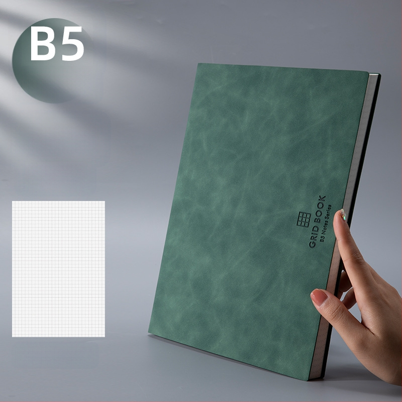 Bilježnica s mrežnim listovima; PU korica; žičano vezivanje; papir šume 100 gsm; 100 stranica