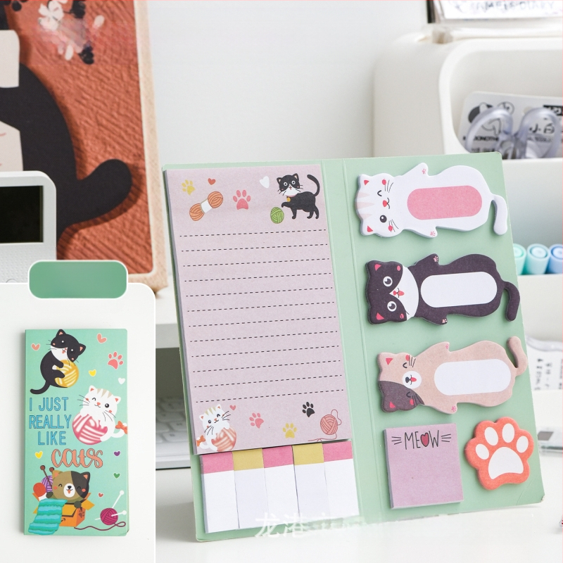 Post-it piezīmes dzīvnieku formās, 30 lapas, līmējošas