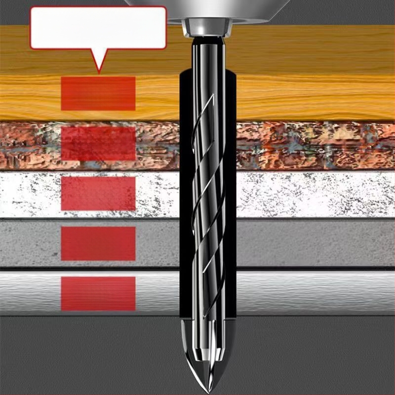 Burghie încrucișate și triunghi pentru plăci ceramice, sticlă, marmură și pereți din ciment