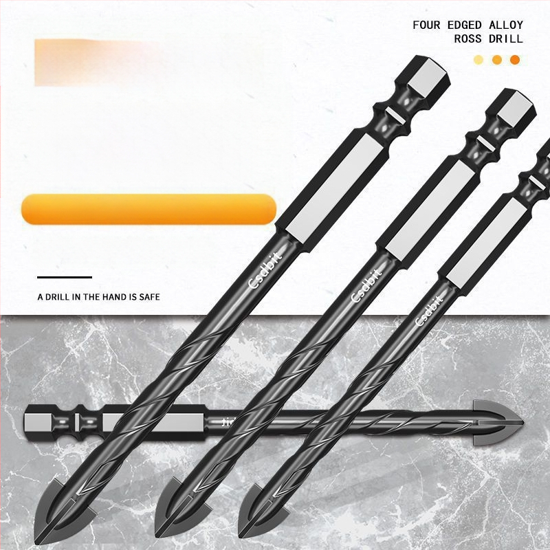 Burghie încrucișate și triunghi pentru plăci ceramice, sticlă, marmură și pereți din ciment