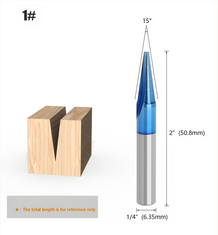 V-alakú maró faipari felhasználásra – sorozat V, CNC-centerekhez kompatibilis, fa/MDF/laminált anyagokhoz